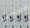 Set 4 Lansete Pescuit 2.1m Fibra Sticla Plina + 4 Mulinete FL EFB5000, 6 Rulmenti, Tambur Aluminiu