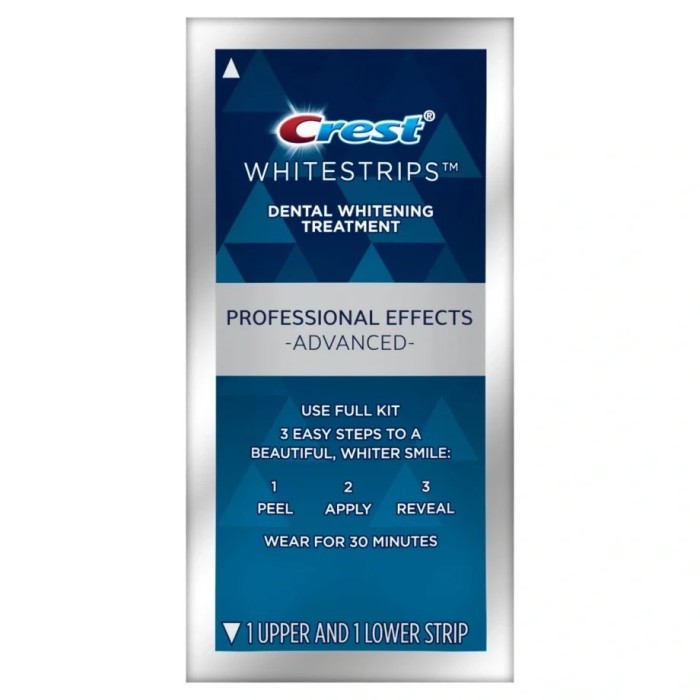 Benzi Crest 3D Whitestrips Professional Effects Advanced, 1 plic