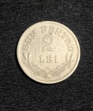 Moneda 2 lei 1924 semn monetărie poissy