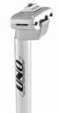 Tija Sa Bicicleta Aluminiu 25.4mm x 300mm Negru/Argintiu