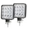 Комплект 2 прожектора Flexzon, LED, Бяла светлина 6500K, 48W, 8,5x8,5 см, 12/24V
