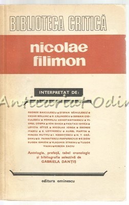 Nicolae Filimon Interpretat De: - George Baiculescu, Stefan Banulescu foto