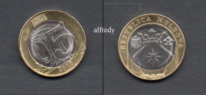 MOLDOVA 2018 5 LEI