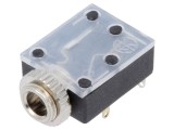 Conector Jack 3,5mm Soclu Mamă Stereo cu &Icirc;ntrerupător Dublu