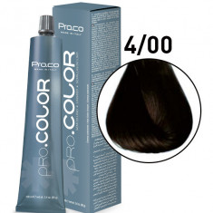 Vopsea de par profesional PRO.COLOR 100 ml - Pro.Co - 4/00 CASTANIU NATURAL INTENS