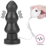 Cumpara ieftin Dop Anal Cu Vibratii King Sized Vibrating Anal Rigger, Negru, 18 cm, Lovetoy