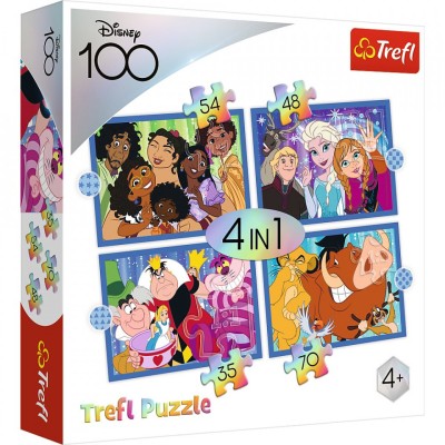 Puzzle trefl disney 4in1 minunata lume disney foto
