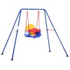 Leagan pentru copii 6-36 luni, cu cadru din metal, multicolor, 140x110x120 cm GartenVIP DiyLine, ART