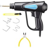 Cumpara ieftin Pistol profesional de lipit plastic, set complet 200 capse incluse, trusa inclusa - Negru