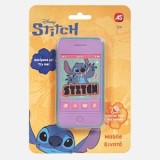 Telefon mobil de jucarie Stitch, mov, cu sunete si lumini, pentru copii 2+, CMCLASS