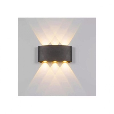 Aplica LED Gina exterior 6W negru 3000K AE1380 foto