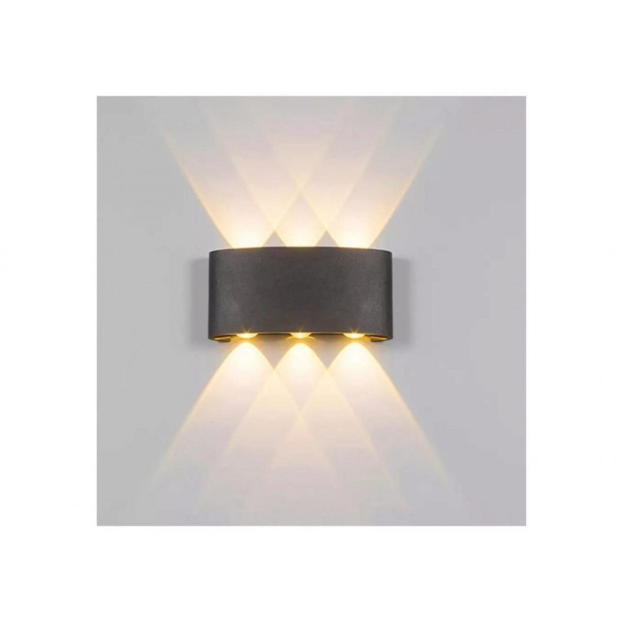 Aplica LED Gina exterior 6W negru 3000K AE1380