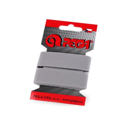 Elastic simplu plat, latime 20 mm, lungime 1.5 m, Gri deschis foto