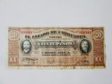 Rara! Mexic 20 Pesos 1915 statul Chihuahua-Razboiul Civil la cel mai mic pret