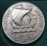Medalia Fluctuat Nec Mergitur - Marina - Medalie SUPERBA semnata M. Delannoy