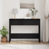vidaXL Măsuță consolă, stejar negru, 100x35x76.5 cm, lemn prelucrat