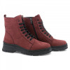 Ghete dama, Caspian, Cas-2500, casual, piele nabuc, bordo, 37, 39, Piele naturala, Burgundy