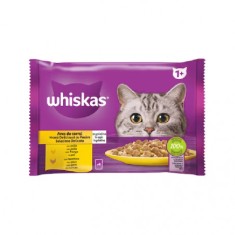 Whiskas Adult, hrana umeda pentru pisici, selectii pui, 4x85 g