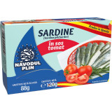 Cumpara ieftin Conserva Peste, Navodul Plin, Sardine In Sos Tomat, 120 g