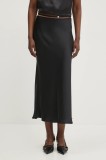 HUGO fusta culoarea negru, mini, drept, 50536435