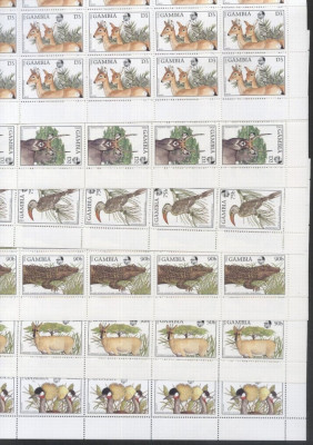 Gambia 1988 Animals x 20 Mi.739-41 743-745 MNH DC.001 foto