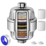 Filtru de apa premium BIRAI&reg; H2O Guard pentru para de dus cu 36 stagii de filtrare, infuzie de minerale si Vitamina C, elimina clorul, metalele grele,