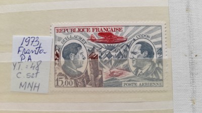 1973 France PA YT=48 c.set 1 val MNH foto