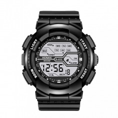 Ceas de barbati digital HONHX 82 cronograf quartz - Negru