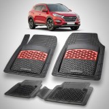 Cumpara ieftin Covorase Auto Hyundai Tucson II (2015-2020) - Cauciuc Tip Tavita-Red