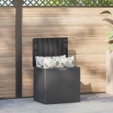 Ladă Depozitare Grădină Keter City 113L Antracit - Cutie Multifuncțională Exterior, Aspect Lemn, Rezistent Intemperii, Bancă 120kg
