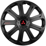 Set 4 Capace Roti Evo Negru R15, Pentru Mitsubishi, Autohelix MSA