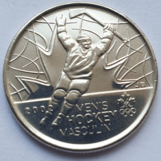 Monedă 25 cents 2009 Canada, Men's Ice Hockey, unc, km#1063