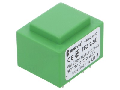 Transformator &amp;icirc;ncapsulat PCB 2,3VA 9V foto
