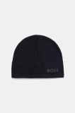 BOSS Green căciulă culoarea bleumarin, 50552125