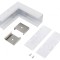 Conector 90&deg; Alb Aluminiu VARIO30-07