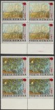 2000 Romania - Centenar Van Gogh (supratipar paleta), LP 1513 blocuri de 4 MNH