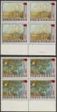 2000 Romania - Centenar Van Gogh (supratipar paleta), LP 1513 blocuri de 4 MNH, Arta, Nestampilat