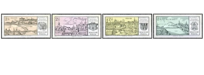 Ungaria 1971 - expo filatelic Budapesta, serie neuzata