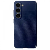 Devia Husa Carbon Fiber Texture Shockproof Samsung Galaxy S23 Plus Albastru