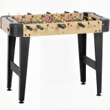 SPORTNOW Masă de fotbal de 92 cm cu 22 jucători 2 mingi marcatoare manuale m&acirc;nere antiderapante lemn natural | Aosom Romania