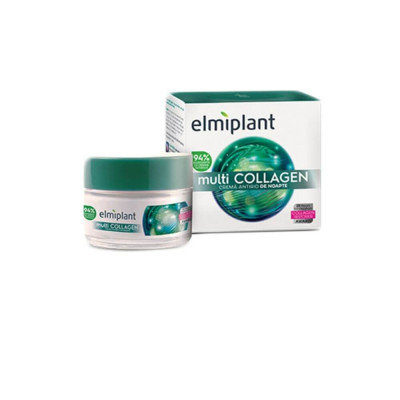 Crema Antirid de Noapte Elmiplant, 50ml, Multicollagen, Crema de Noapte Antirid, Crema pentru Fata Elmiplant Multicollagen, Crema Antirid pentru Fata foto