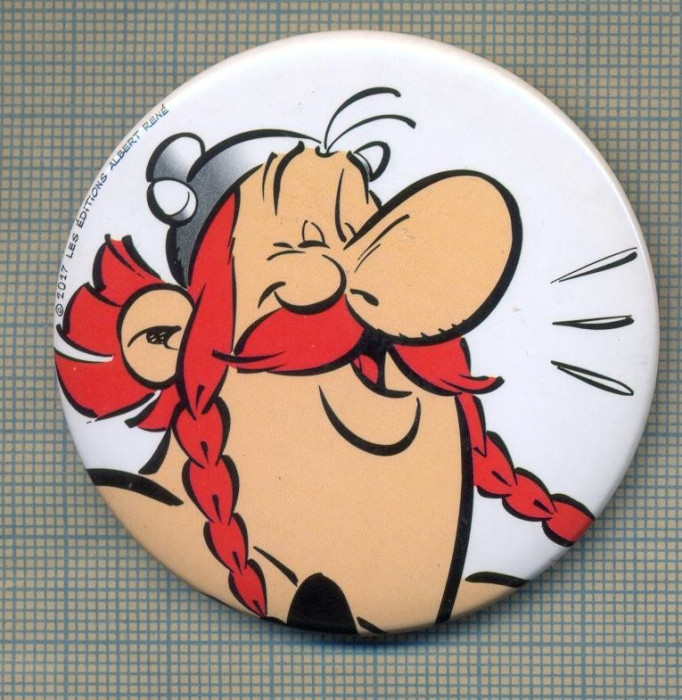 Y 1159 INSIGNA - OBELIX -PERSONAJ DIN CICLUL ,,ASTERIX&quot; - PENTRU COLECTIONARI