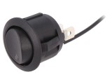 Rocker Switch SPDT 2 ON-ON 20A 12VDC Negru cu LED 12V