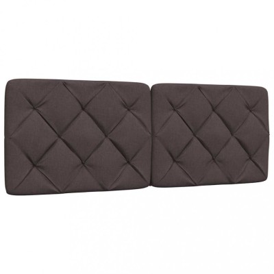 Gossi perna pentru tablie de pat maro inchis, 120 cm, material textil foto