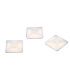 Baze pentru coliere de strangere cu baza 19x19mm autoadeziva pentru cabluri clema max 3.6mm FIXPART