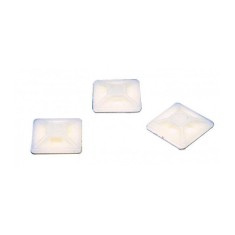 Baze pentru coliere de strangere cu baza 19x19mm autoadeziva pentru
