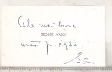 Bnk div Carte de vizita cu felicitare olografa - George Ivascu
