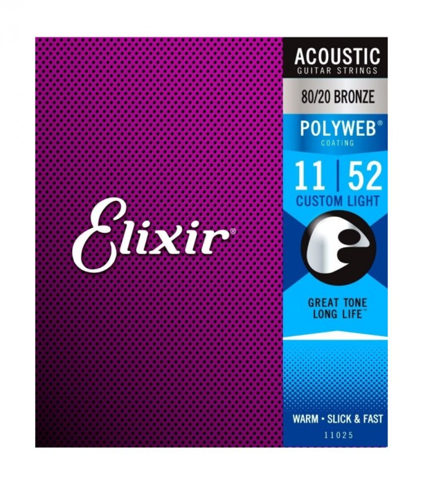 Elixir Polyweb Custom Light 11-52 80 20 Bronze