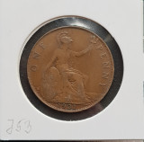 J53 Marea Britanie One Penny 1921, Europa