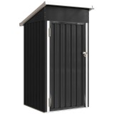 Outsunny Magazie de Grădină 0,74m&sup2; din Oțel Galvanizat cu Guri de Aerisire, Magazie cu Ușă Blocabilă, Acoperiș &Icirc;nclinat, Mănuși, Depozitare Unelte, 10
